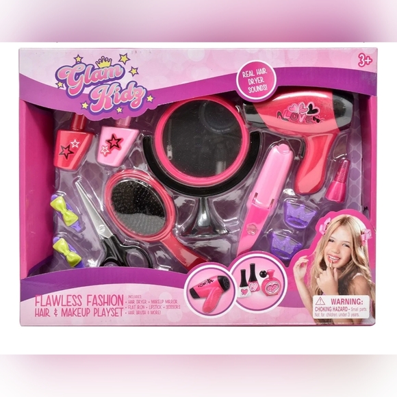 Glam Kids Flawless Fashion Hair & Makeup Playset Ages 3+ NWT Sealed - Picture 2 of 6